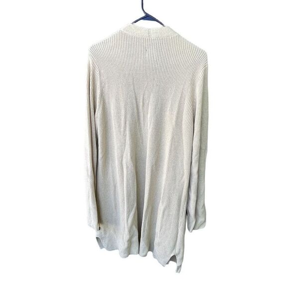 GAP size XL light tan long cardigan. Minimalist open front - Picture 2 of 6